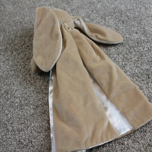 Bunnies by the Bay Nibble Buddy Blanket Security Lovey Tan Bunny Rabbit Baby NWT - Picture 5 of 5